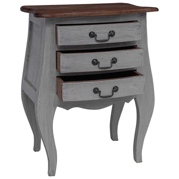 vidaXL Szafka nocna, lity mahoń, 48x35x64 cm