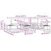 vidaXL Zestaw sof na zewnątrz 7 Sztuka Naturalny i Jasny Szary