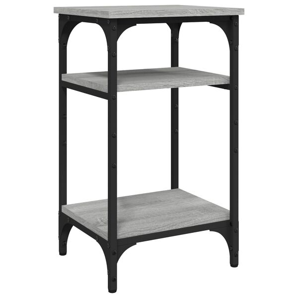 vidaXL Stolik boczny, szary dąb sonoma, 35x30x60 cm