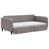 vidaXL Sofa rozsuwana z szufladami, taupe, 100x200 cm, tkanina