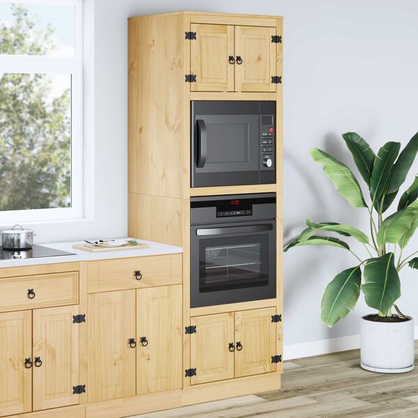 vidaXL Szafkowy SKI Miodowy Brąz 66 x 58 x 207 cm Lite drewno sosnowe