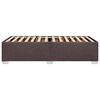 vidaXL Rama łóżka bez materaca, ciemnobrązowa, 100x200 cm, tkaniną