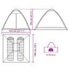 vidaXL Namiot turystyczny, 2-os., kopułowy, oliwkowy, wodoszczelny