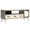 vidaXL Szafka pod telewizor, lite drewno mango i stal, 120x30x45 cm