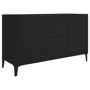 vidaXL Komoda, czarna, 100x36x60 cm, materiał drewnopochodny
