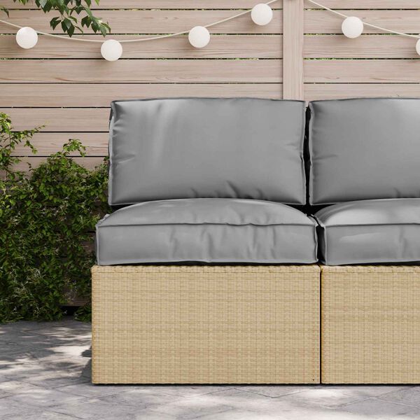 vidaXL Zestaw poduszek na paletę 2 pcs Szary Materiał Oxford