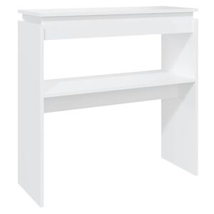 vidaXL Stolik konsolowy, biały, 80x30x80 cm, materiał drewnopochodny