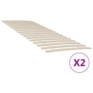 vidaXL Zapasowe listwy do ł&oacute;żka z 34 listwami 2 szt. 70x200 cm