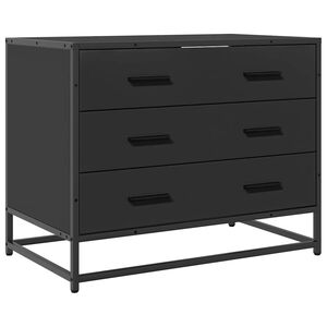 vidaXL Komoda, czarna, 70x41x56 cm, materiał drewnopochodny