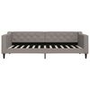 vidaXL Sofa z funkcją spania, kolor taupe, 90x200 cm, obita tkaniną