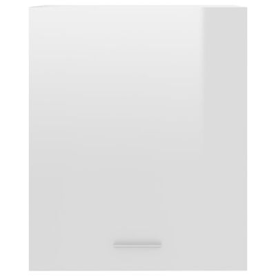 vidaXL Szafka wisząca, wysoki połysk, biała, 50x31x60 cm, płyta