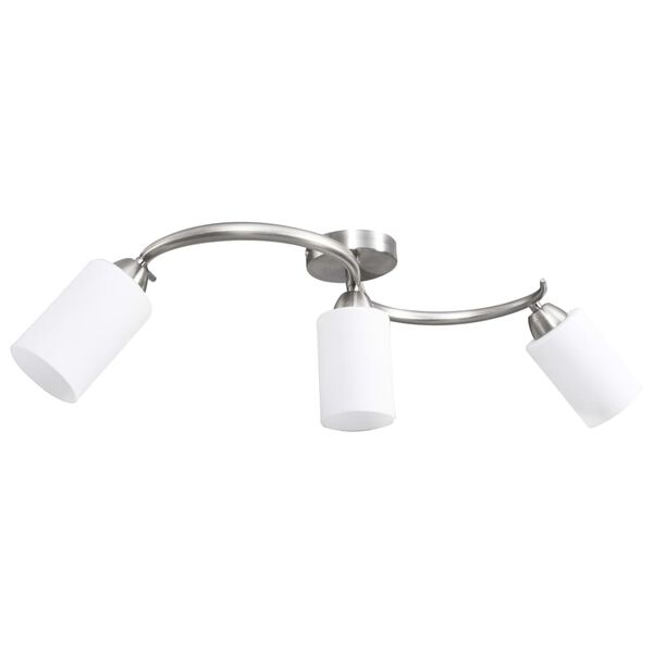 vidaXL Lampa sufitowa z ceramicznymi kloszami na 3 żar&oacute;wki E14
