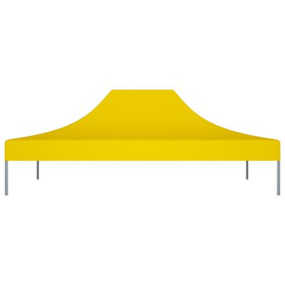 vidaXL Dach do namiotu imprezowego, 4 x 3 m, żółty, 270 g/m²