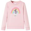 vidaXL Bluza dziecięca, jasnor&oacute;żowa, 92