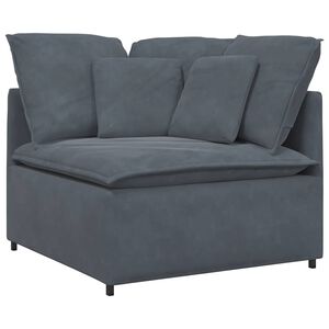 vidaXL Modułowy Narożnik Sofa z Poduszkami Ciemnoszary 100 cm