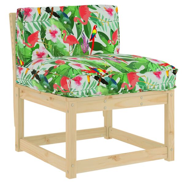 vidaXL Poduszka Kwiatowy Wielokolorowe 70 x 40 x 12 cm Materiał Oxford