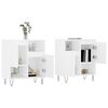 vidaXL Szafki, 2 szt., białe, materiał drewnopochodny