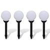 vidaXL Lampy do oświetlenia ścieżki, 4 szt, LED, 15 cm, ze szpikulcami