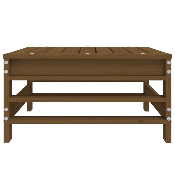 vidaXL Podnóżek ogrodowy, miodowy brąz, lite drewno sosnowe