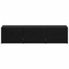 vidaXL Szafka RTV z LED z paskami LED Czarny Dąb 165 x 34 x 40 cm