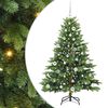 vidaXL Sztuczna choinka z 150 diodami LED Zielony 150 cm PE i PVC