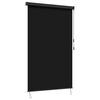 vidaXL Roleta Czarny 120 x 250 cm Materiał i Aluminium