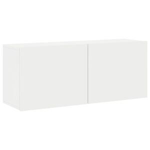 vidaXL Szafka pod telewizor, ścienna, biała, 100x30x41 cm