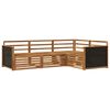 vidaXL Zestaw sof na zewnątrz 4 pcs naturalny 247,5 x 168,5 x 73 cm
