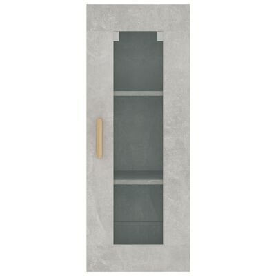 vidaXL Szafka wisząca, szarość betonu, 69,5x34x90 cm