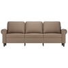 vidaXL 3-osobowa sofa, cappuccino, 180 cm, sztuczna sk&oacute;ra