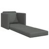 vidaXL Sofa Bed 60cm Ciemnoszary tkanina