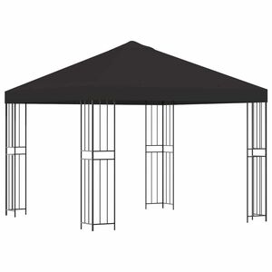 vidaXL Altana 3 x 3 m antracytowy Poliester i Stal 190 gsm