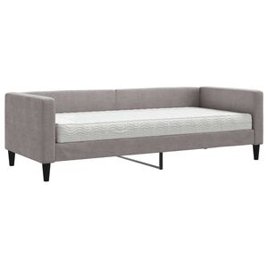 vidaXL Sofa z materacem do spania, kolor taupe, 80x200 cm, tkanina