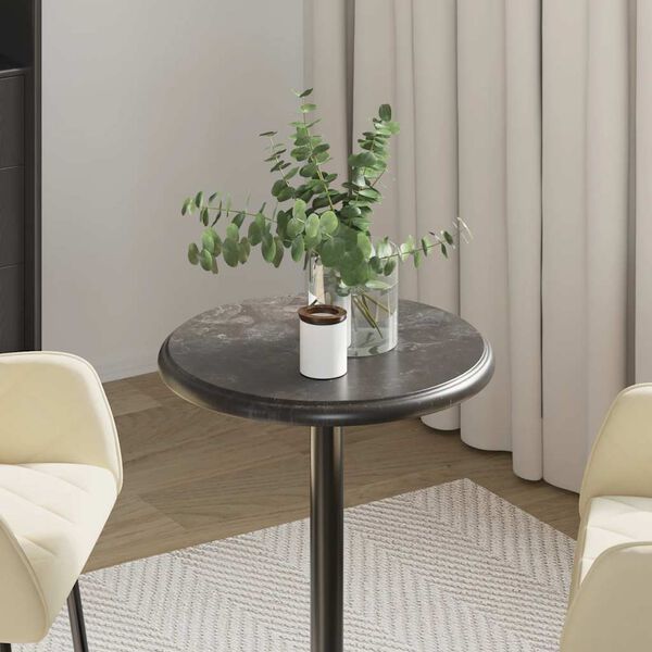 vidaXL Blat do stołu, czarny, &Oslash;40 x 2,5 cm, marmur