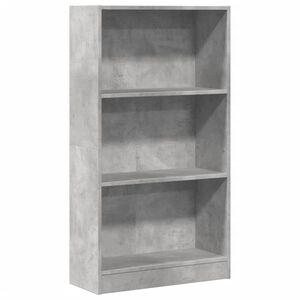 vidaXL Regał, szarość betonu, 60x24x109 cm, materiał drewnopochodny
