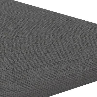 vidaXL Panele ścienne, 12 szt, ciemnoszare, 30x30 cm, tkanina, 0,54 m²