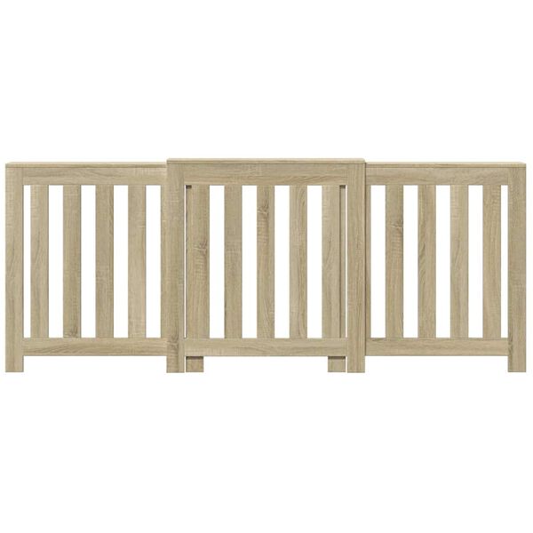 vidaXL Osłona na grzejnik, dąb sonoma, 205x21,5x83,5 cm