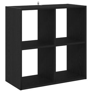 vidaXL P&oacute;łka na książki Czarny Dąb 68,5 x 32 x 68,5 cm