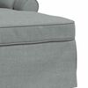 vidaXL Chaise Lounge z Fartuszkiem z poduszką 3 pcs Jasnoszary tkanina