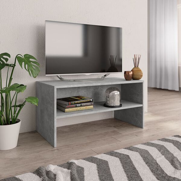 vidaXL Szafka pod TV, betonowy szary, 80x40x40 cm