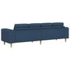 vidaXL Sofa do salonu Niebieski 250 x 77 x 76 cm Poliester