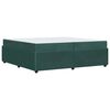 vidaXL Ramka ł&oacute;żka z materacem Ciemna zieleń 200 x 200 cm tkanina