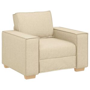 vidaXL Sofa Fotel Kremowy 100x78x84 cm Tkanina