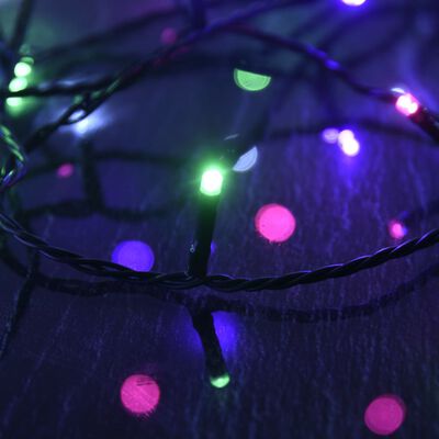 vidaXL Sznur lampek LED, 1000 kolorowych, pastelowych diod, 100 m, PVC