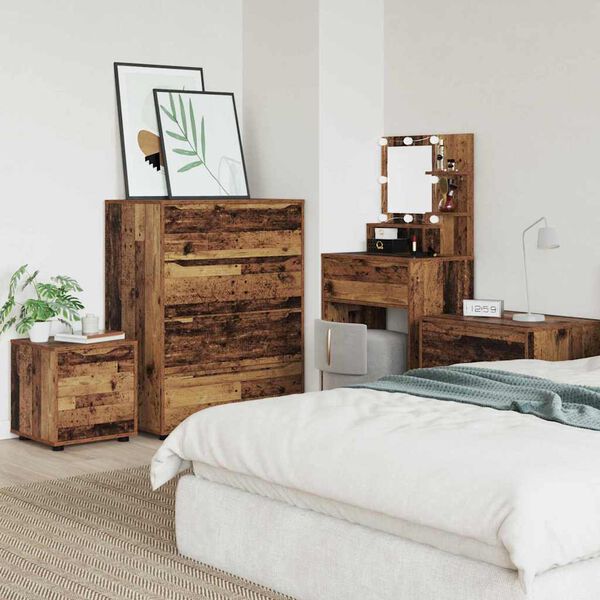 vidaXL Szafka Łazienkowa Stare drewno 40,5 x 40 x 44 cm