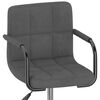vidaXL Obrotowe krzesła stołowe, 6 szt., ciemnoszare, aksamitne