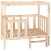 vidaXL Legowisko dla psa, 105,5x83,5x100 cm, lite drewno sosnowe