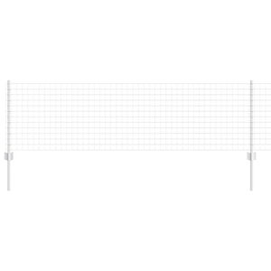 vidaXL Ogrodzenie Euro z słupkiem 25 x 0,6 m Stal ocynkowana srebrny