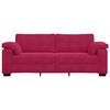 vidaXL Sofa 3-osobowa, kolorze czerwonego wina, 220x77x82 cm, aksamit