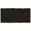 vidaXL Blat ciemnobrązowy 120x60x(2-6) cm drewno z naturalną krawędzią